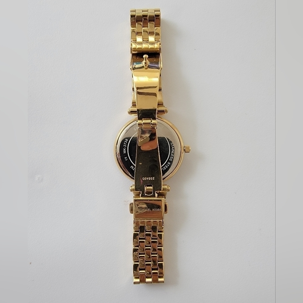 Michael Kors Gold-tone Watch with Black Dial - Picture 9 of 12
